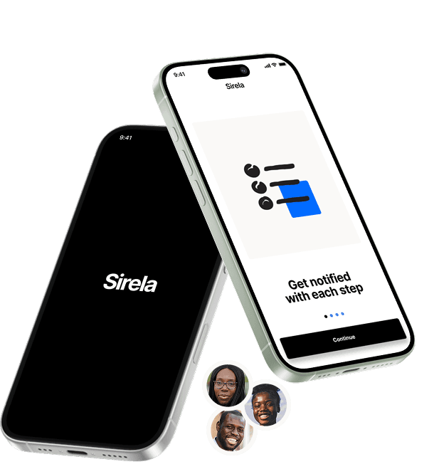 Sirela app on mobile devices